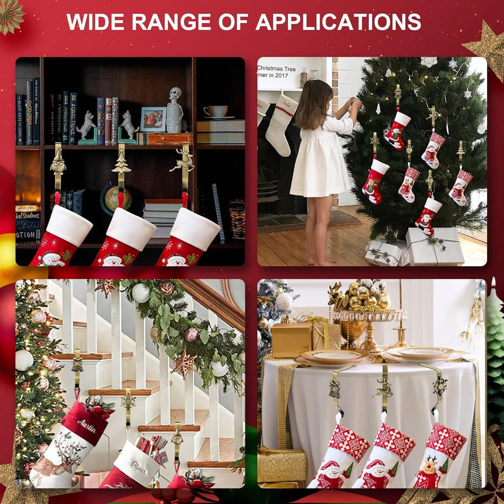 CeleCily décoration de manteau de Noël complète pour ambiance chaleureuse