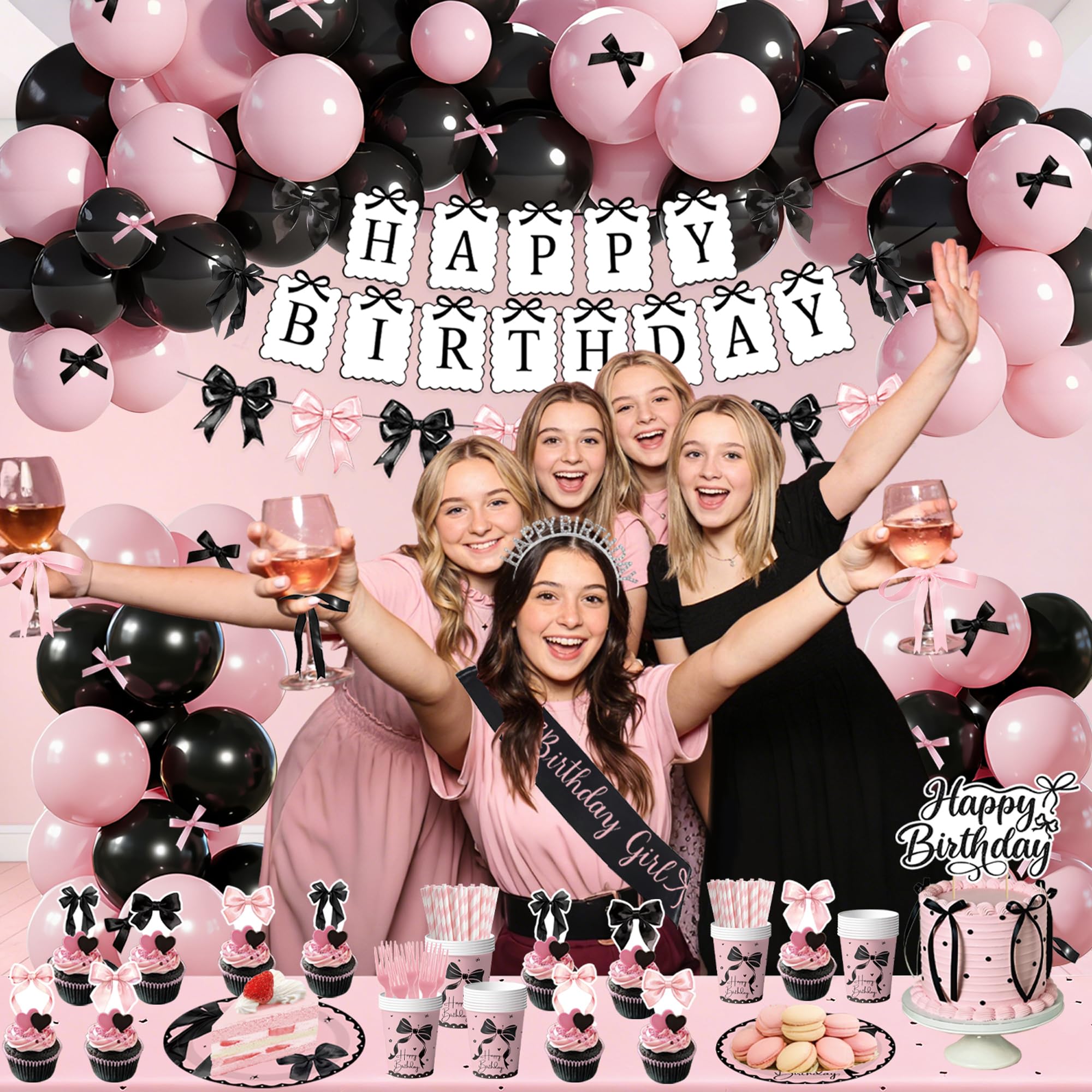 CelebSpark guirlande et banderole Happy Birthday, élément décoratif focal