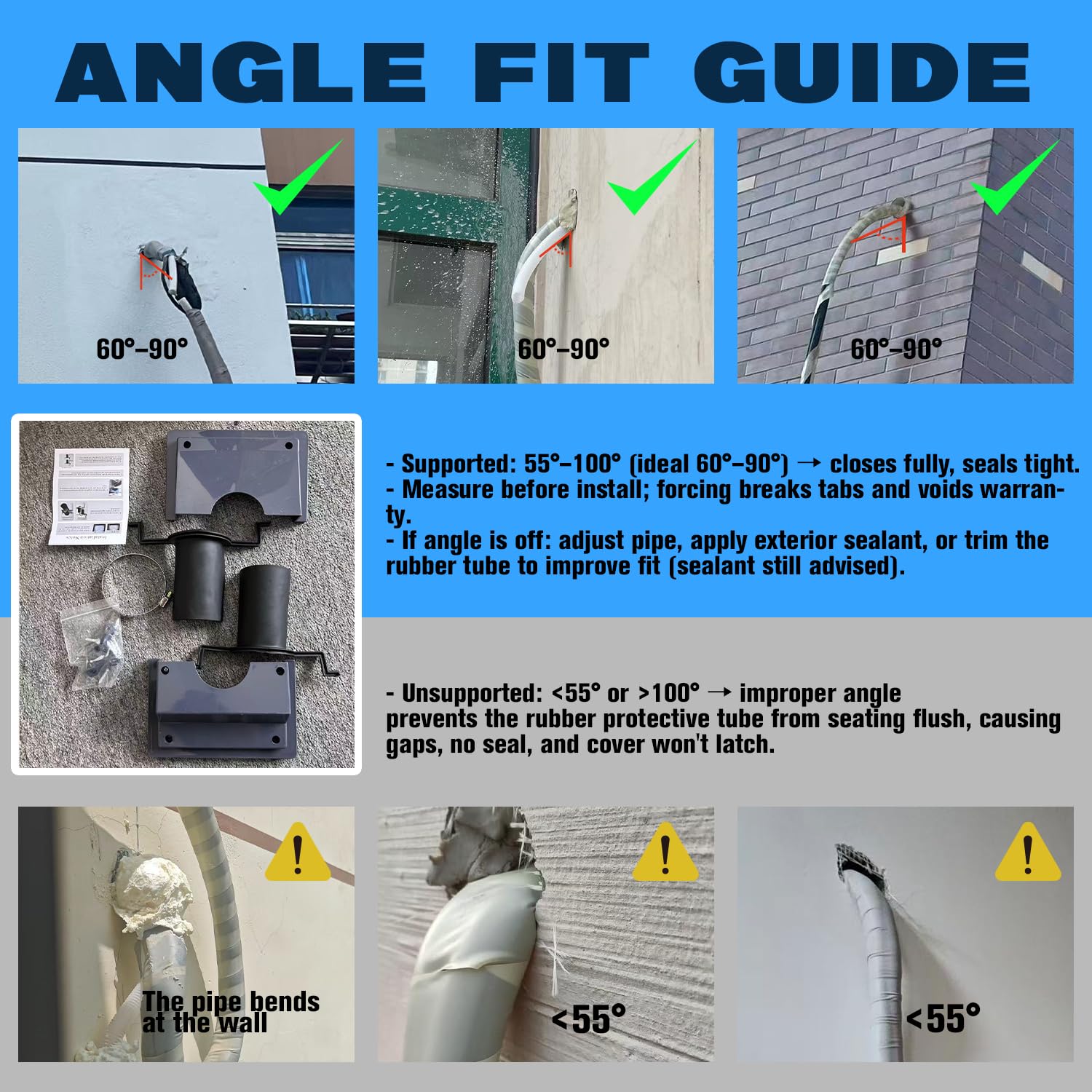Celinfto pièces du kit et fixations pour une installation complète