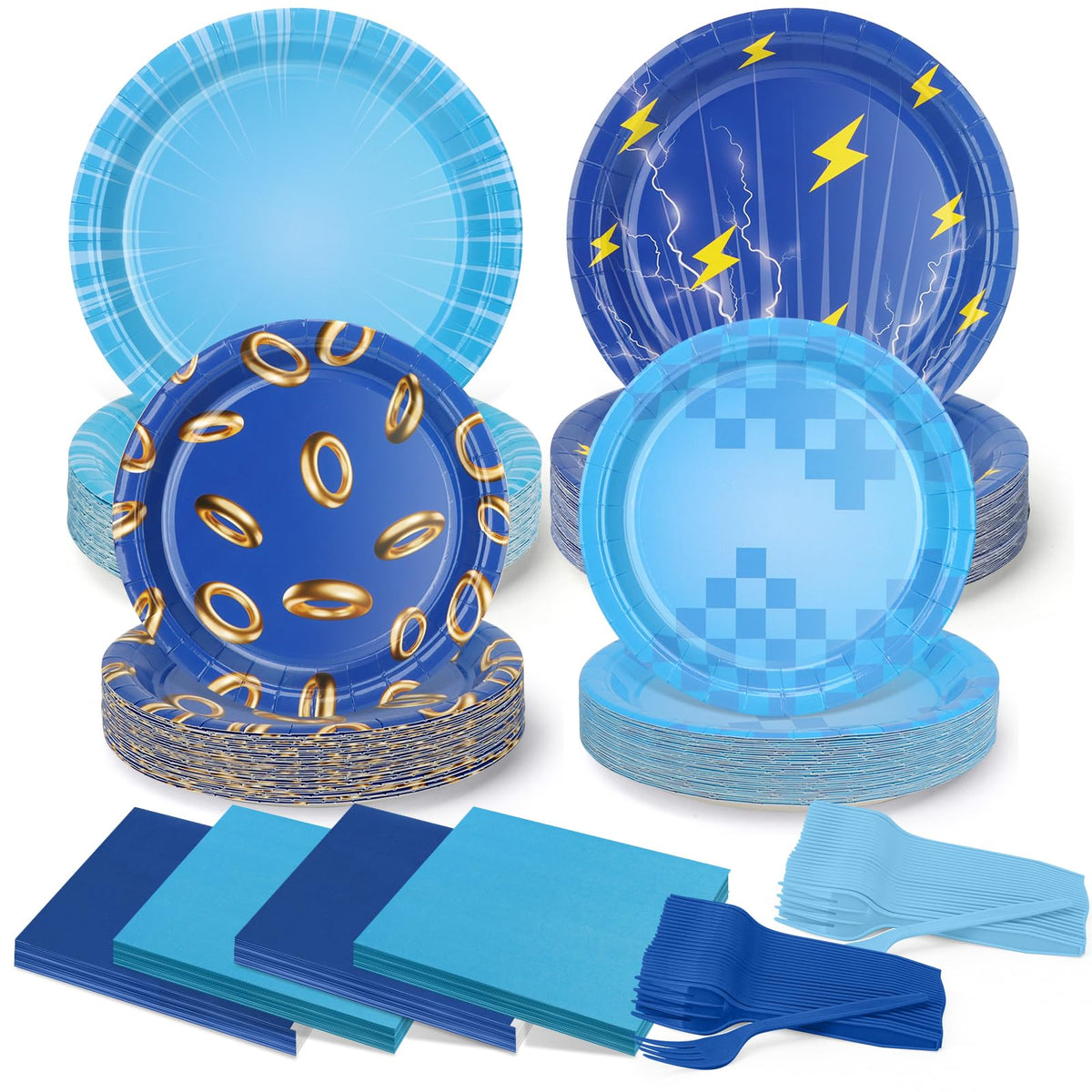 CENLBJ assiette principale front apportant une déco jeu vidéo festive