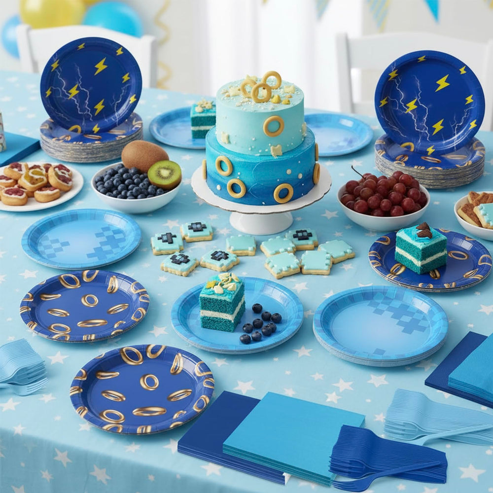 CENLBJ serviette détail imprimé coloré pour une table thématique cohérente