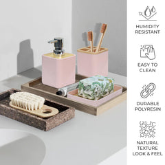 CERBIOR porte-brosse trois orifices rangement pratique