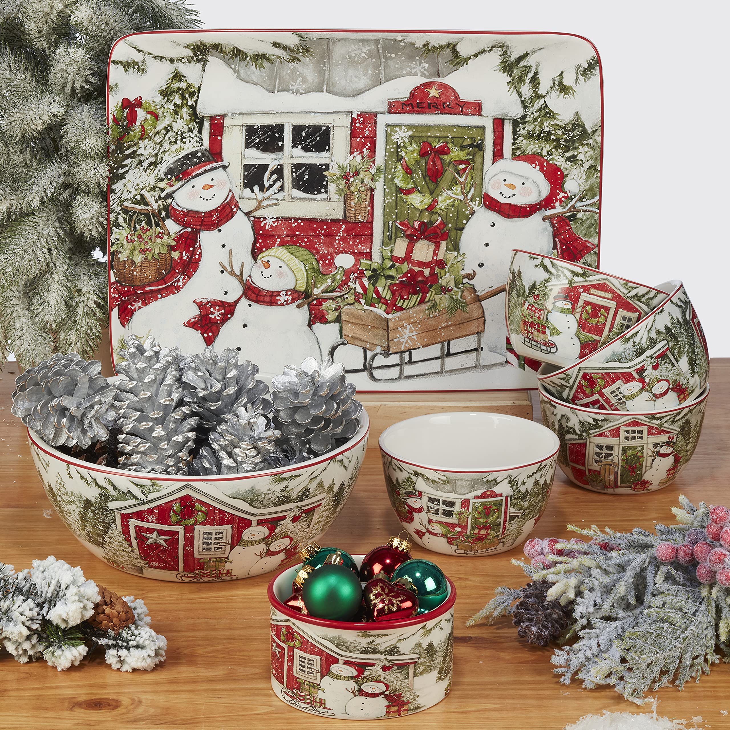 Certified International ensemble Holiday Magic coordonné pour décor complet