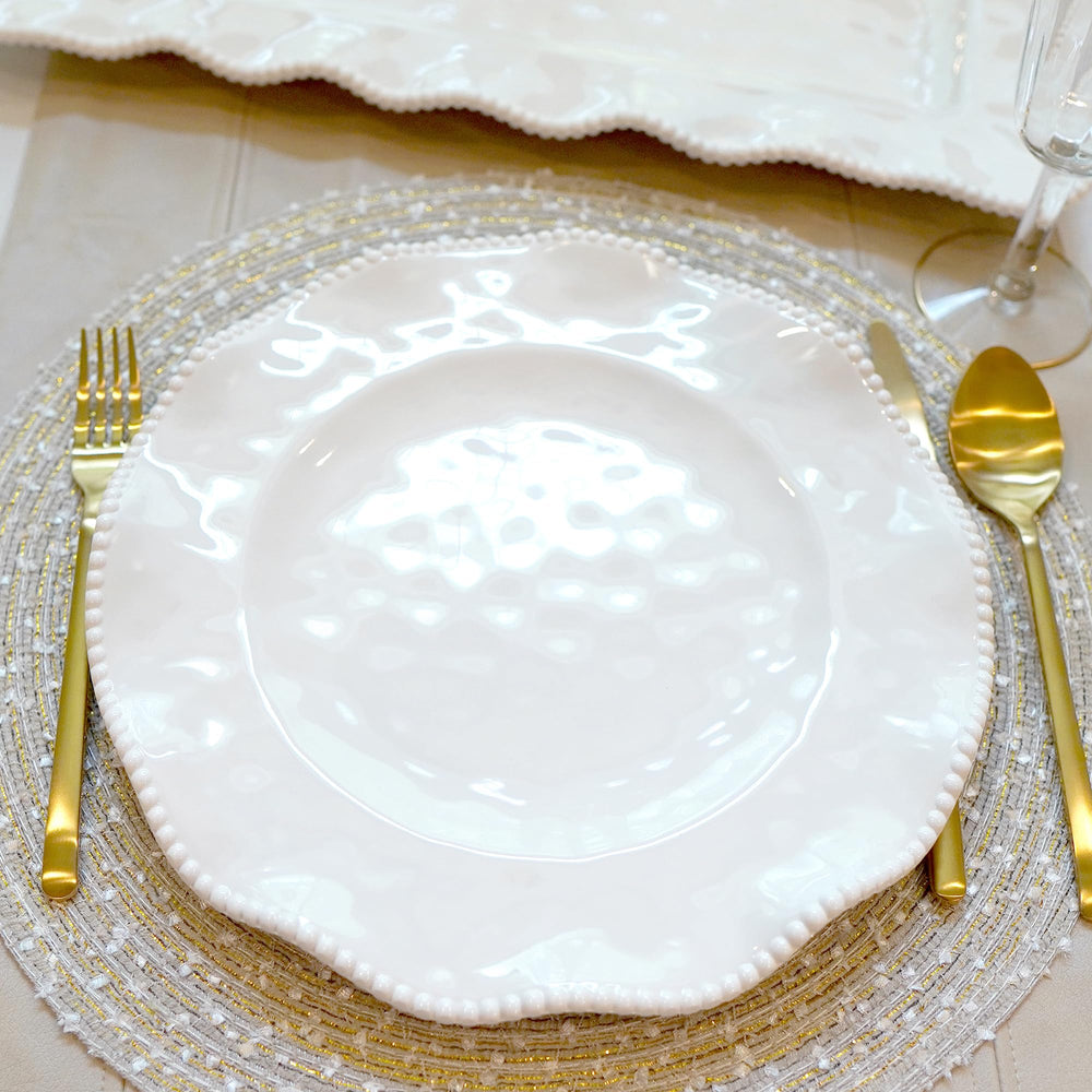 Certified International Perlette service en extérieur pique-nique durable et chic