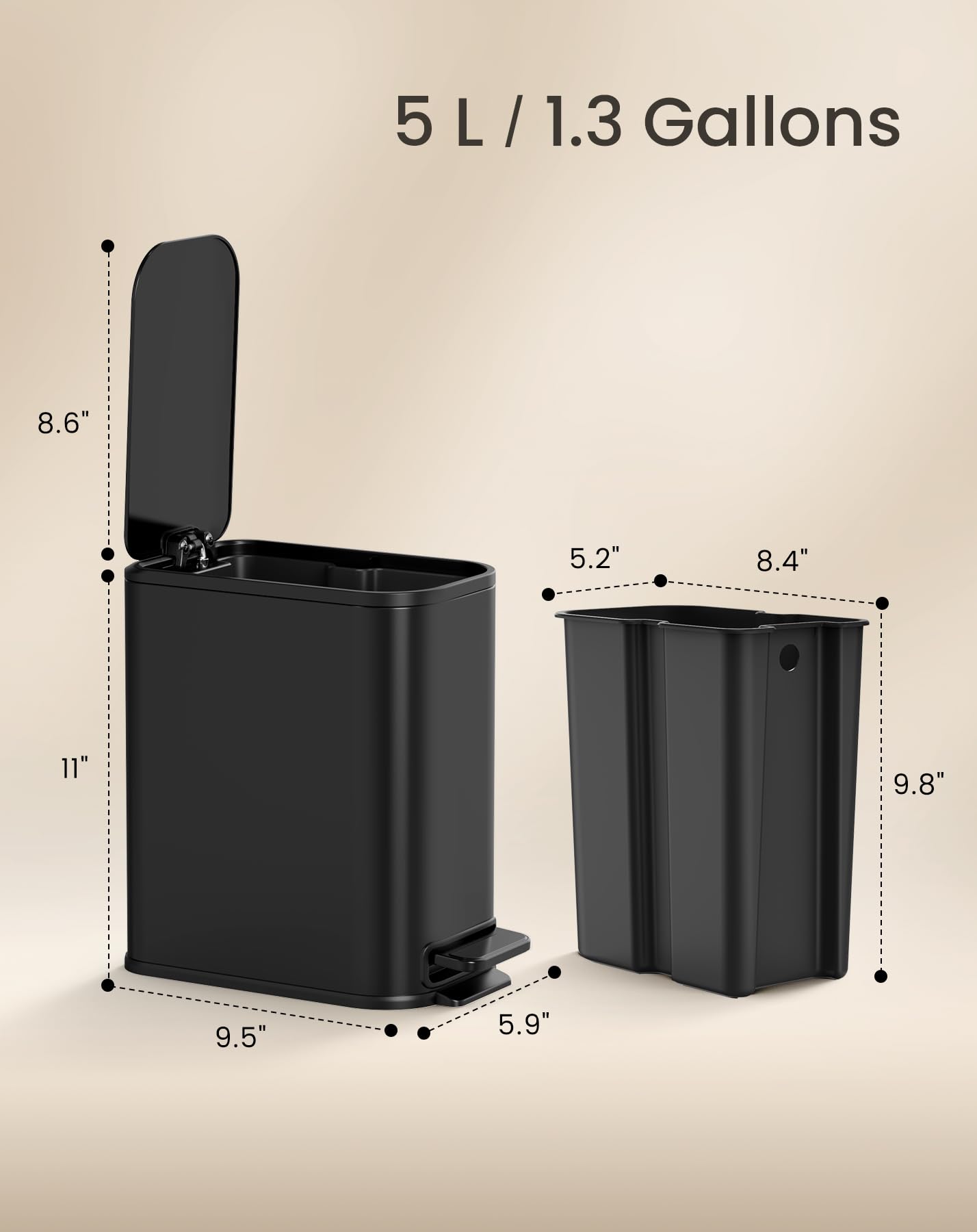 Cesun petite taille montrée à l'échelle de la main pour gain de place