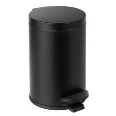 Cesun vue avant de la poubelle noire montrant design compact et finition élégante