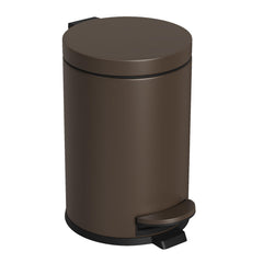 Cesun poubelle frontale marron montrant le design compact et élégant