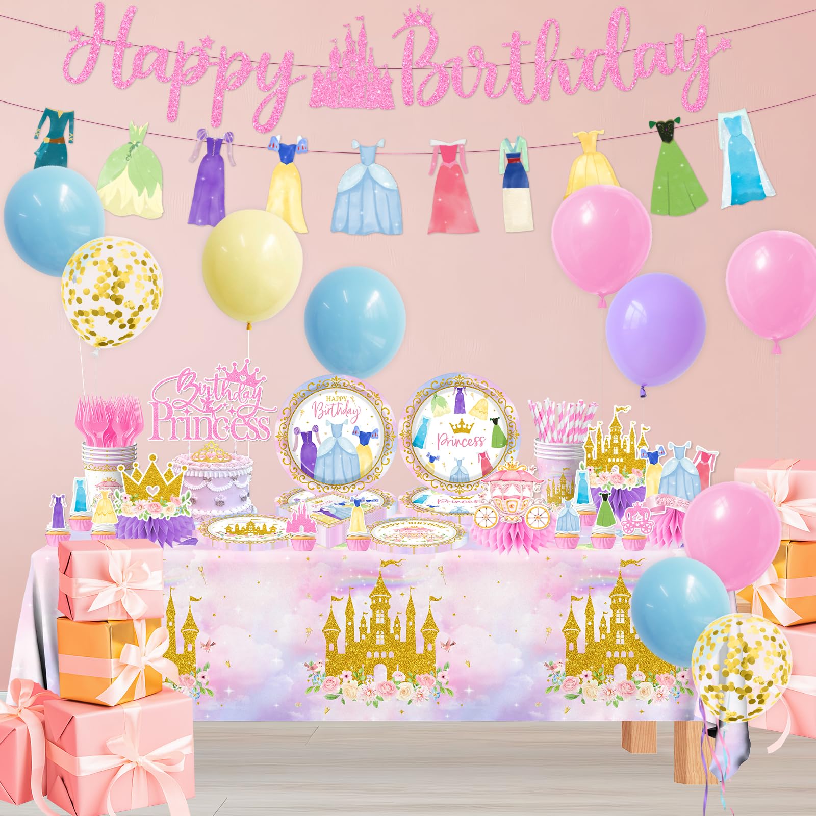 Cextoga gros plan cake toppers princesses ajoute charme gâteau