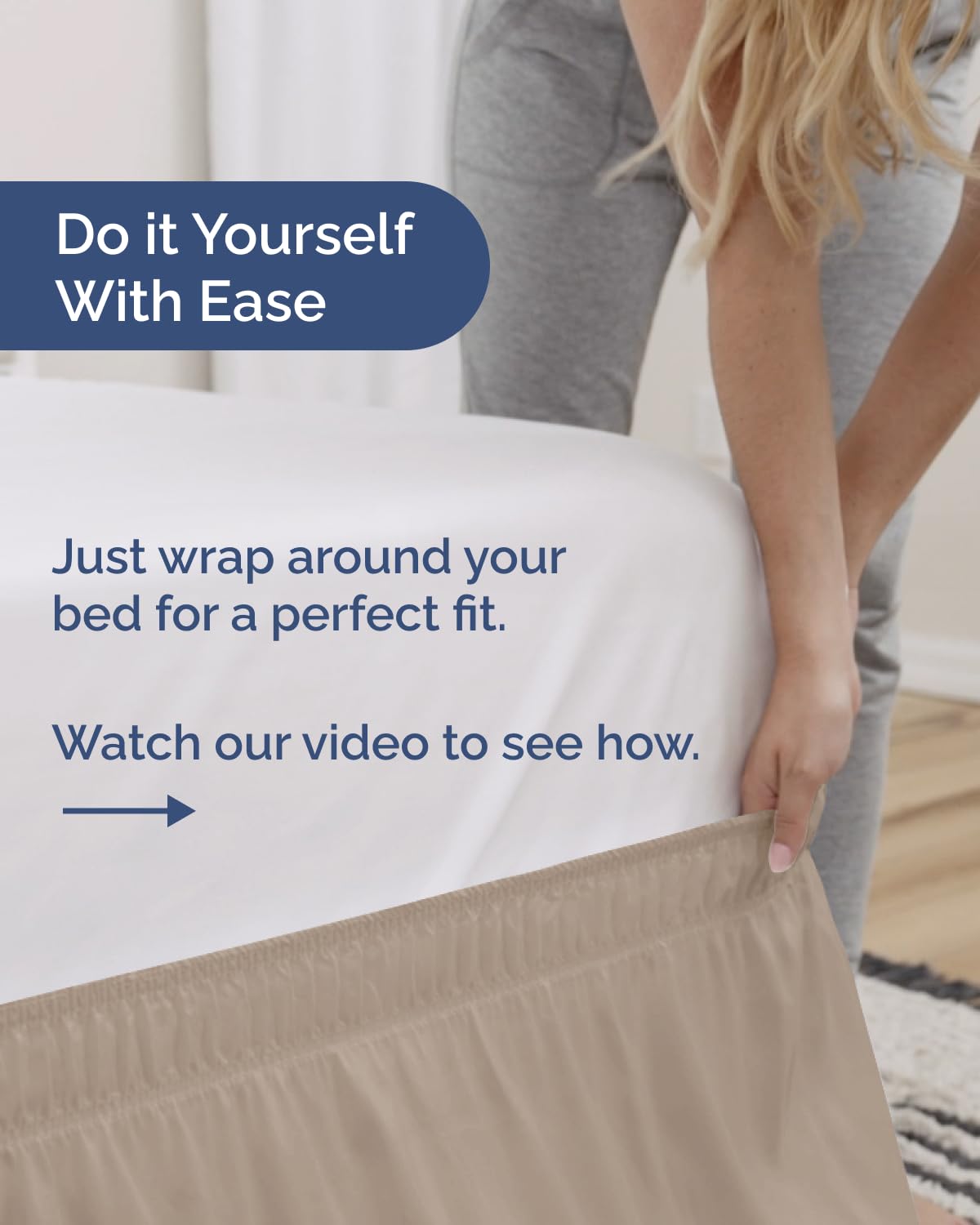 CGK Unlimited bande élastique de fixation pour maintien sûr sans soulever matelas