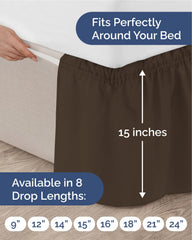 CGK Linens jupe de lit en situation dans une chambre moderne améliorant décor