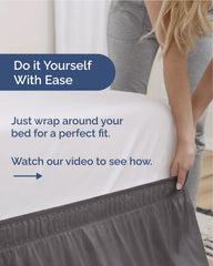 CGK Linens jupe de lit en usage dans une chambre moderne pour un look soigné