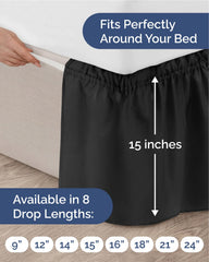 CGK Linens jupe installée autour du sommier illustrant pose sans soulever matelas