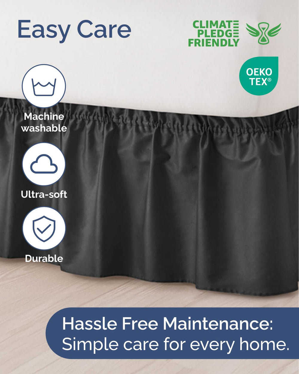 CGK Linens démonstration de changement de draps sans retirer la jupe pratique