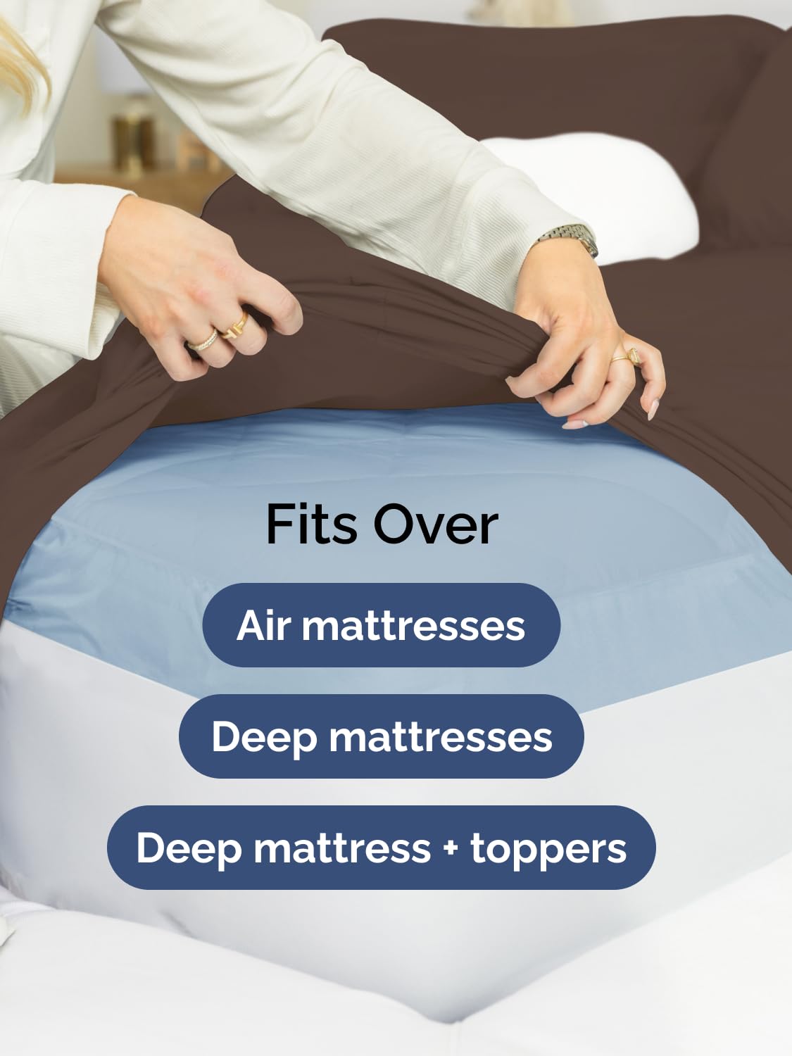 CGK Unlimited comparaison montrant profondeur adaptée pour matelas jusqu'à 24 pouces
