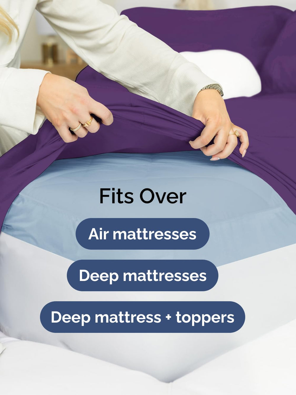 CGK Unlimited draps et ruban à mesurer montrant compatibilité avec hauteurs