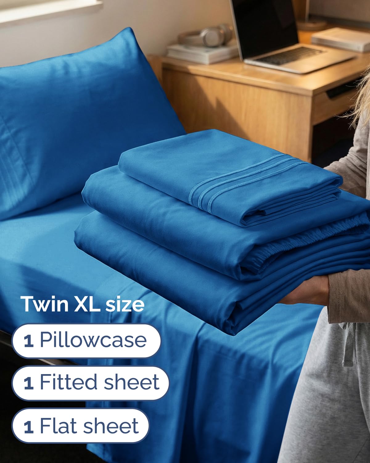 CGK Unlimited drap housse avec poches profondes tenant jusqu'à 16 pouces de matelas