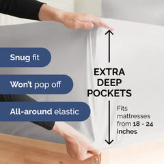 CGK Unlimited drap‑housse avec poches profondes maintien sûr pour matelas