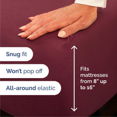 CGK Unlimited drap-housse avec poches profondes pour maintien sûr sur matelas