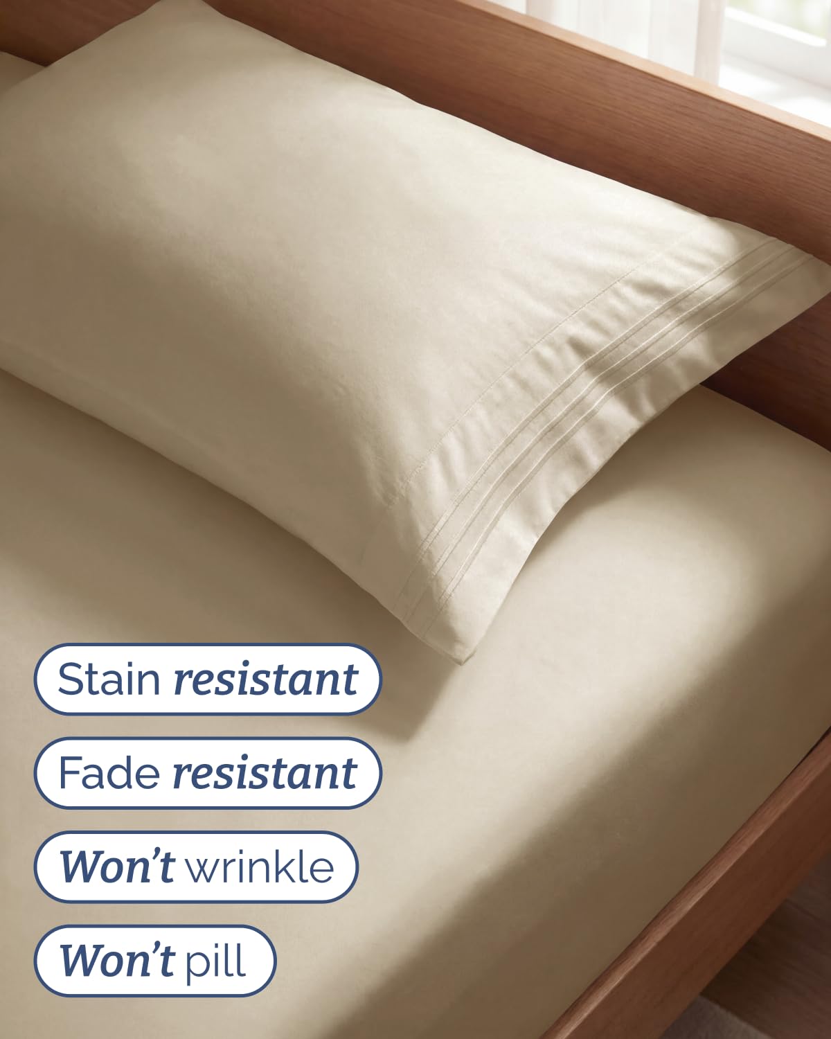 CGK Unlimited drap plat posé, surface lisse apportant un toucher soyeux