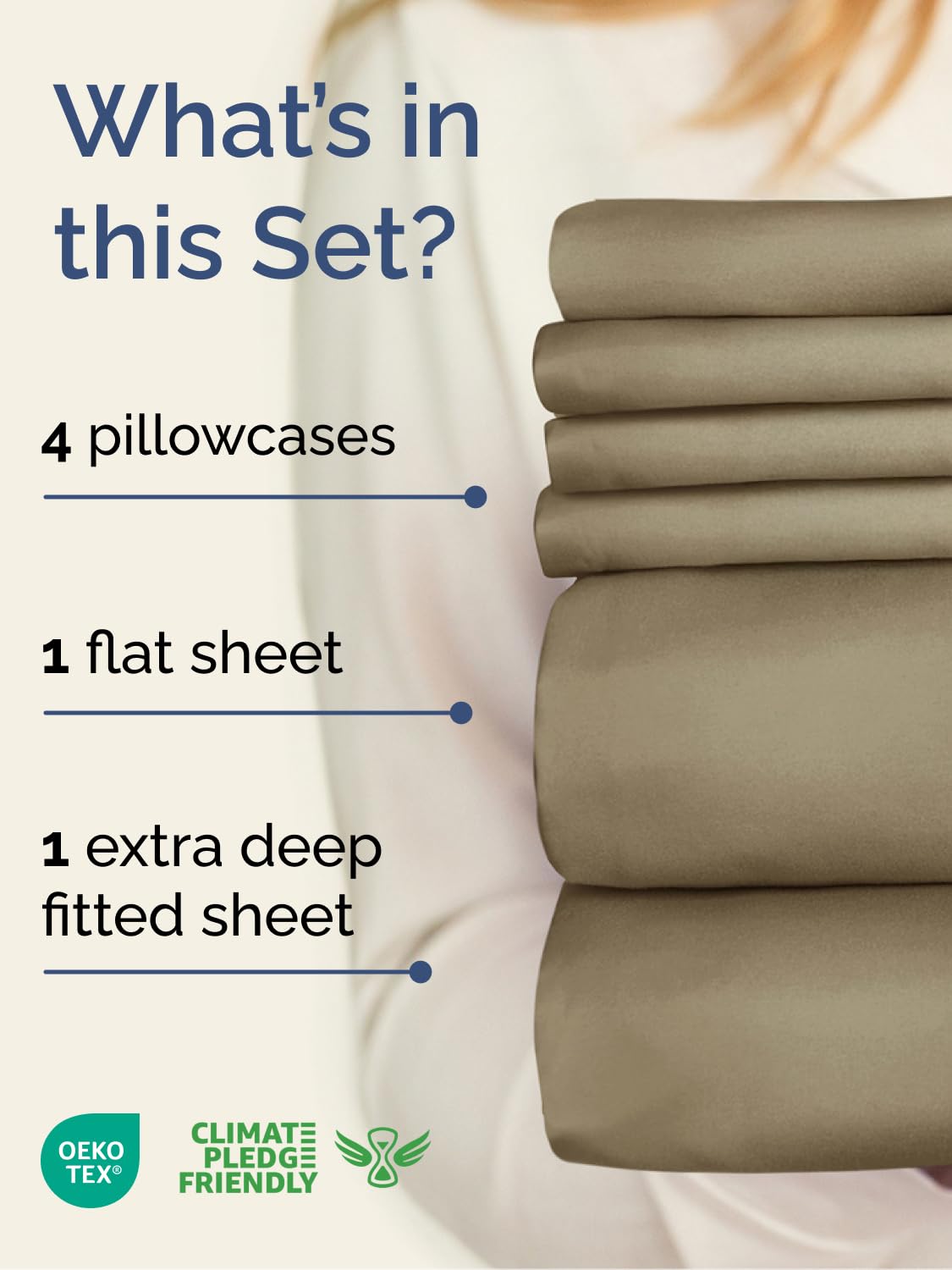 CGK Unlimited détail des plis de tissu microfibre soulignant douceur