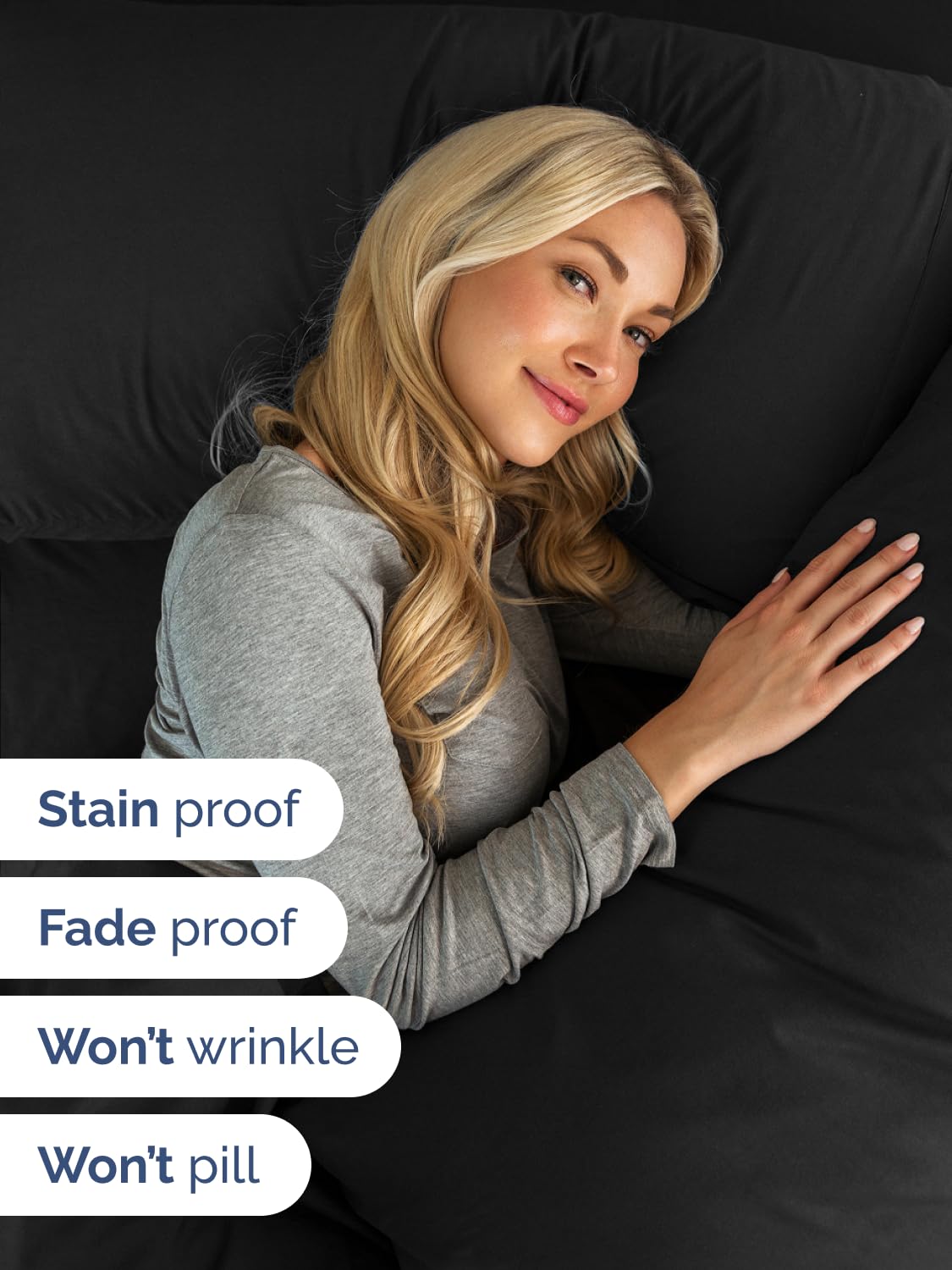 CGK Unlimited draps sur matelas avec surmatelas, ajustement adapté et net