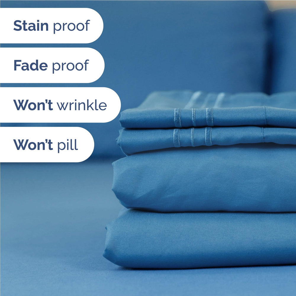 CGK Unlimited draps installés sur matelas épais maintien et confort