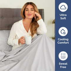 CGK Unlimited lit stylisé avec draps posés montrant aspect rafraîchissant