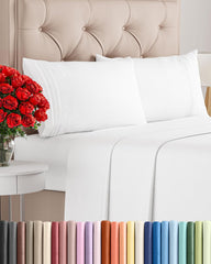 CGK Unlimited emballage avant montrant l'ensemble draps king pratique