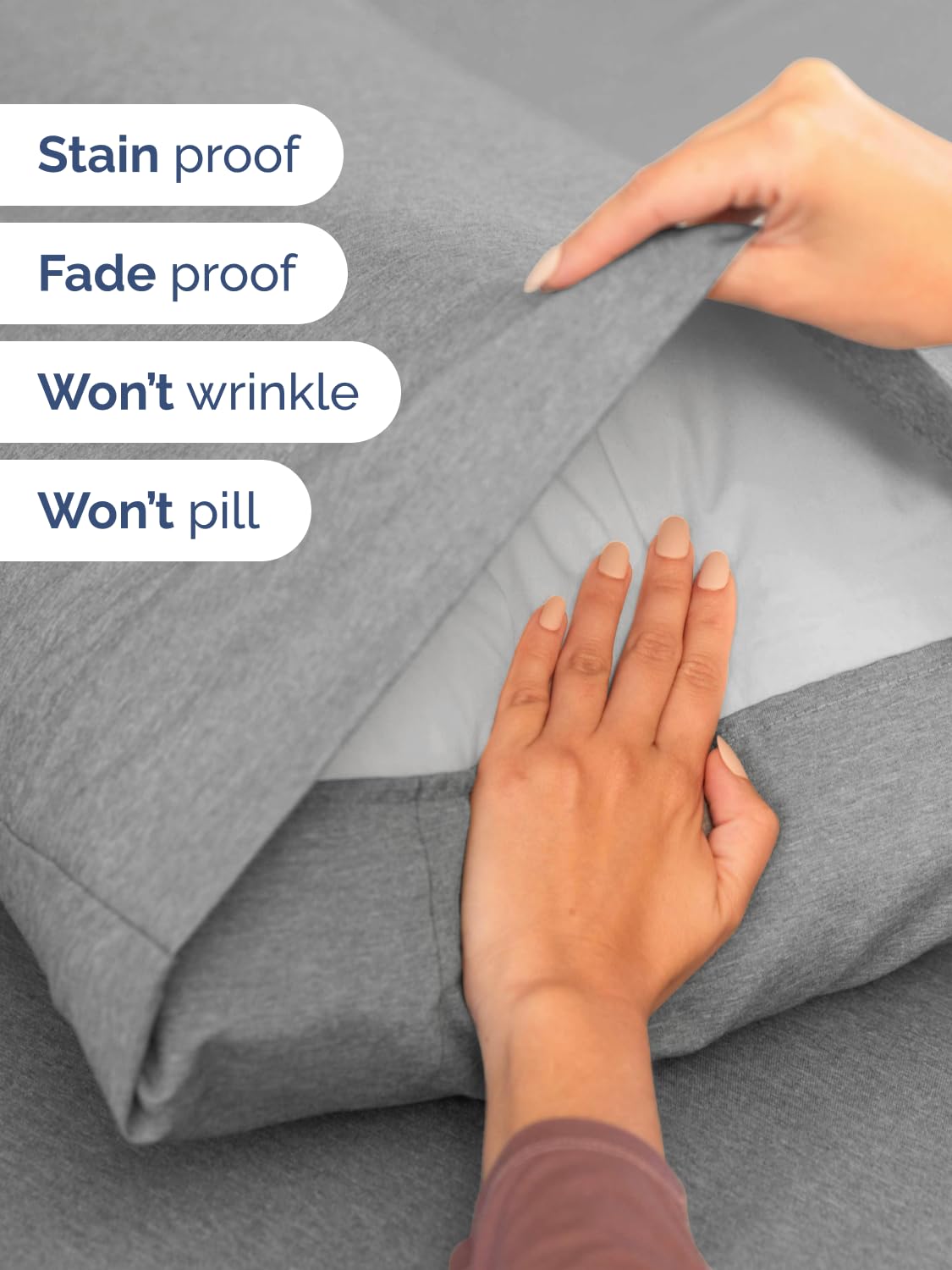 CGK Unlimited gros plan microfibre, texture douce et respirante