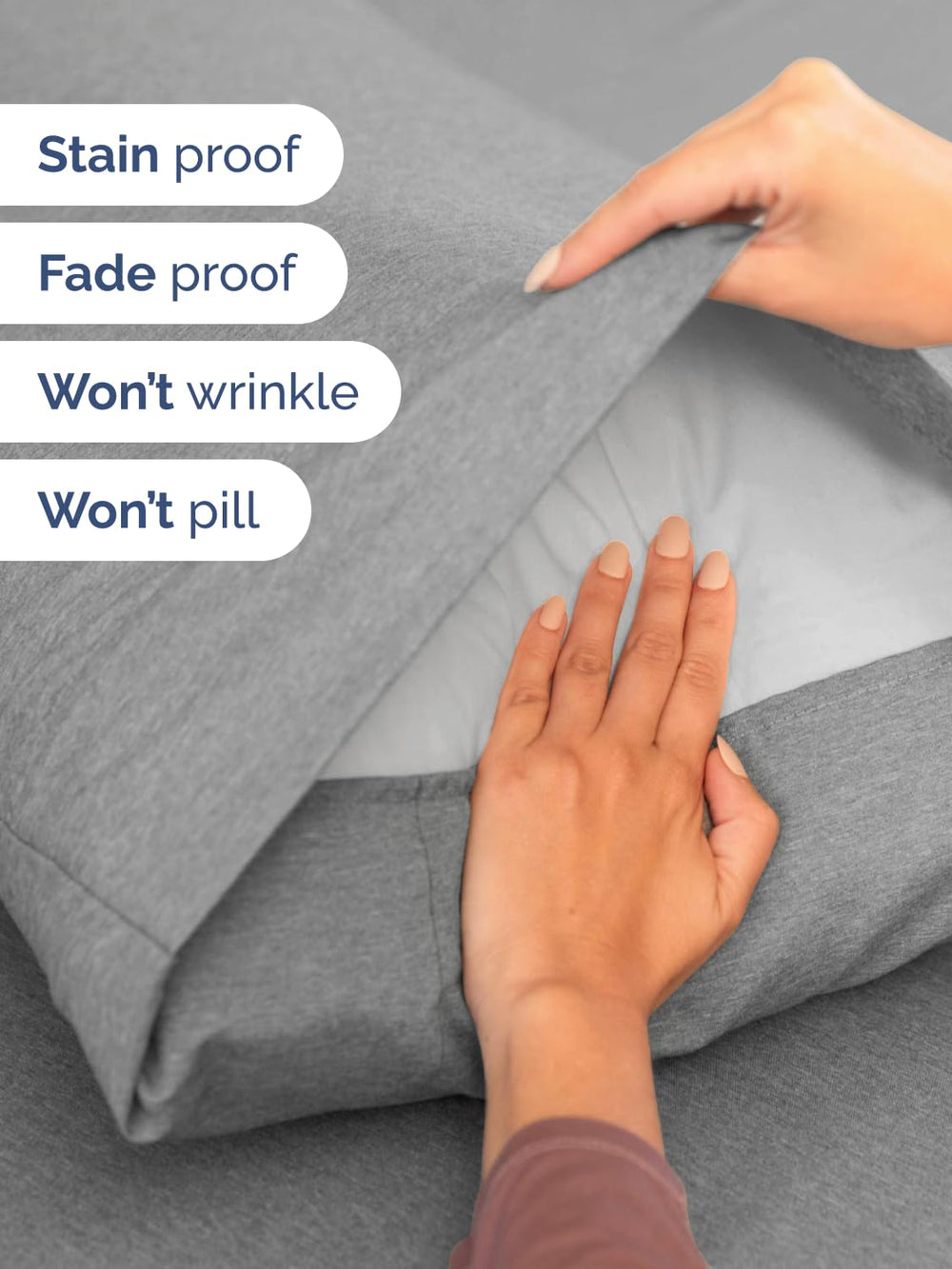 CGK Unlimited gros plan microfibre, texture douce et respirante