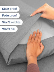 CGK Unlimited gros plan microfibre, texture douce et respirante
