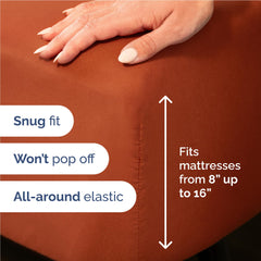 CGK Unlimited housse ajustée montrant maintien pour matelas profond