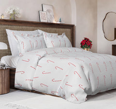 CGK Unlimited housse de couette face motif Candy Cane, crée une ambiance festive