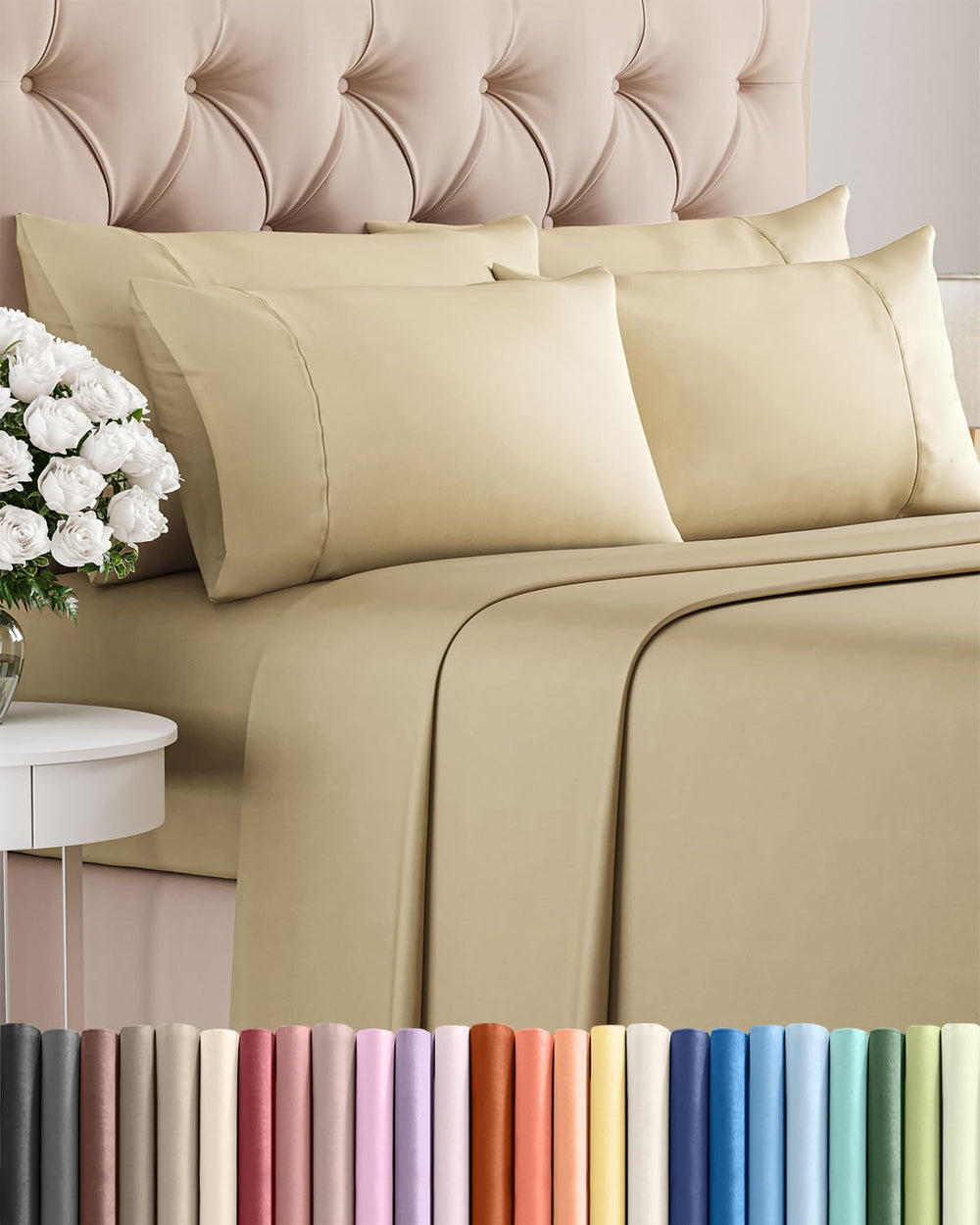 CGK Unlimited face du packaging montrant la parure beige et la promesse de confort