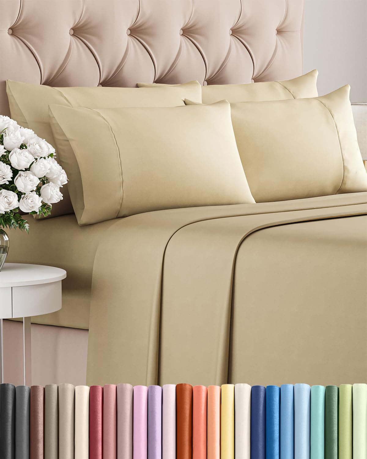 CGK Unlimited face du packaging montrant la parure beige et la promesse de confort
