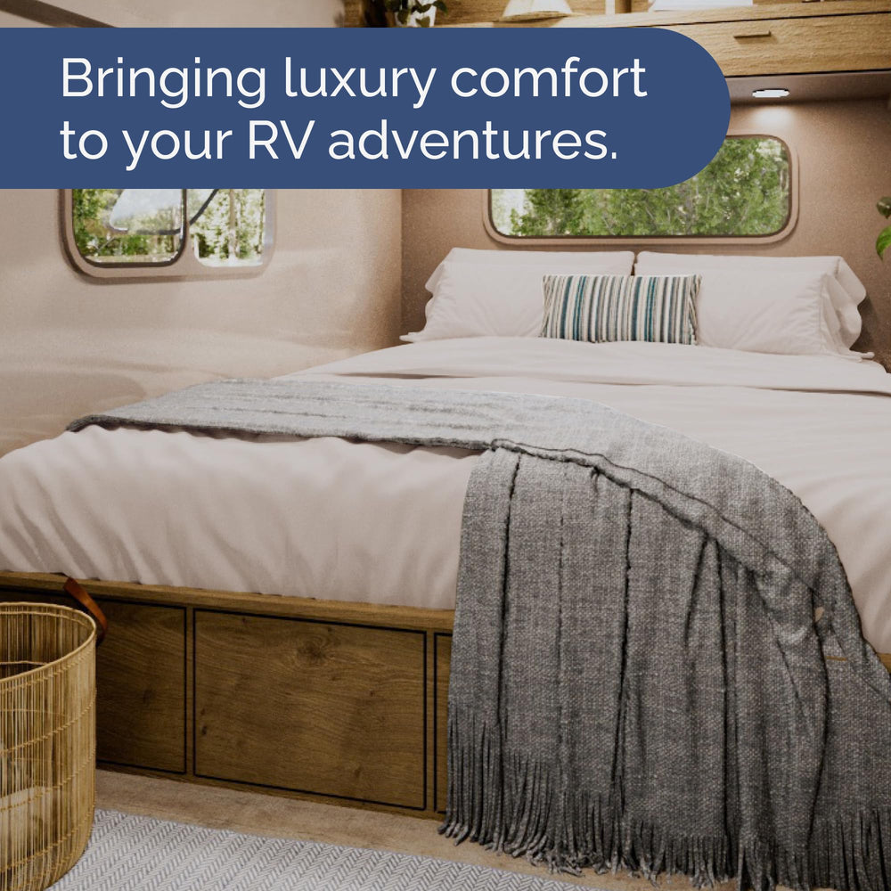 CGK Unlimited lit dans camping-car montrant look moderne et gain d'espace