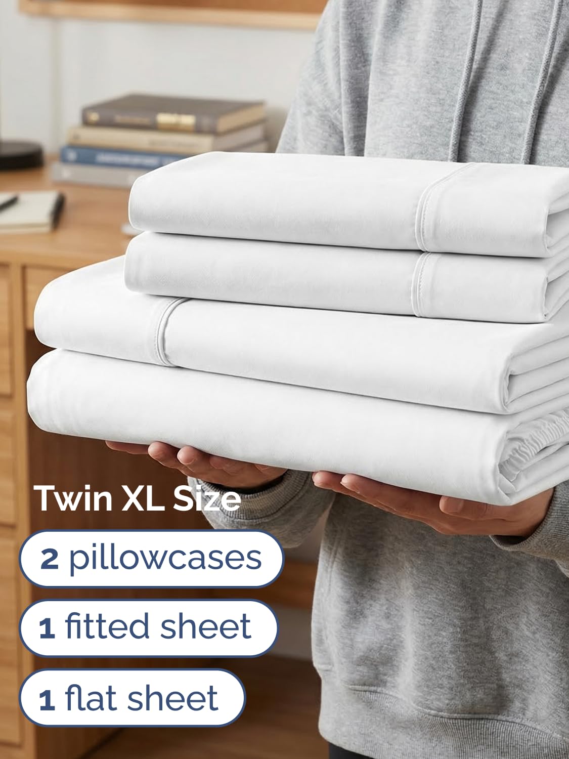 CGK Unlimited deux taies d'oreiller blanches posées, confort pour la nuit