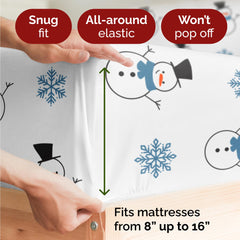 CGK Unlimited taies d'oreiller motif bonhomme de neige présentant finition soignée et esthétique