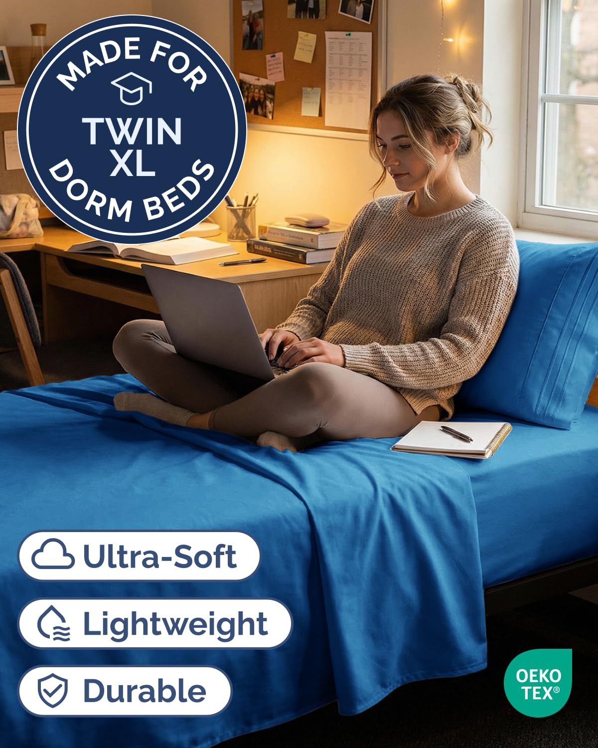 CGK Unlimited gros plan microfibre double brossée montrant un toucher doux et soyeux