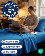 CGK Unlimited gros plan microfibre double brossée montrant un toucher doux et soyeux