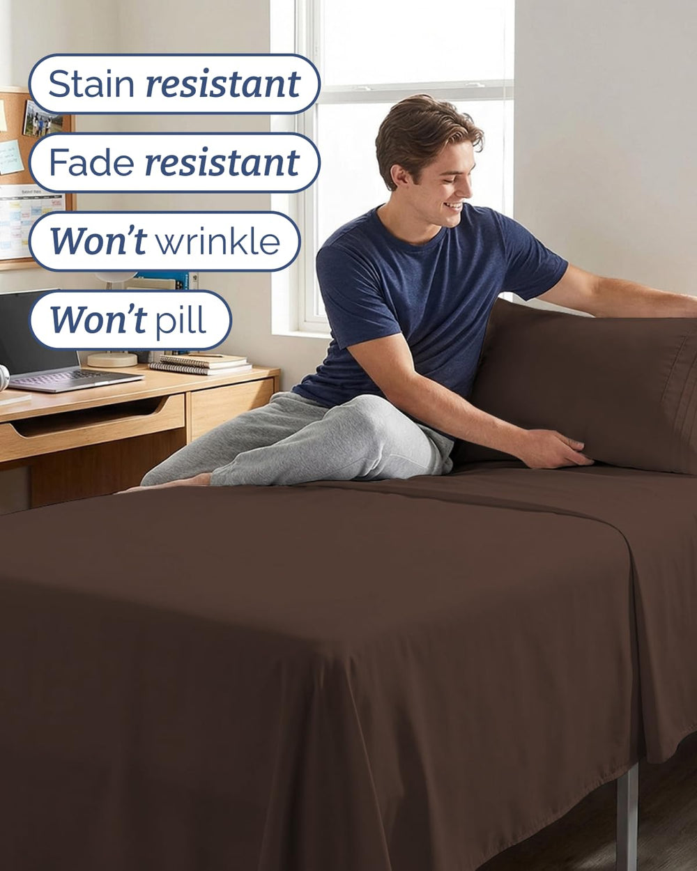 CGK Unlimited gros plan microfibre brossée texture douce et sensation soyeuse