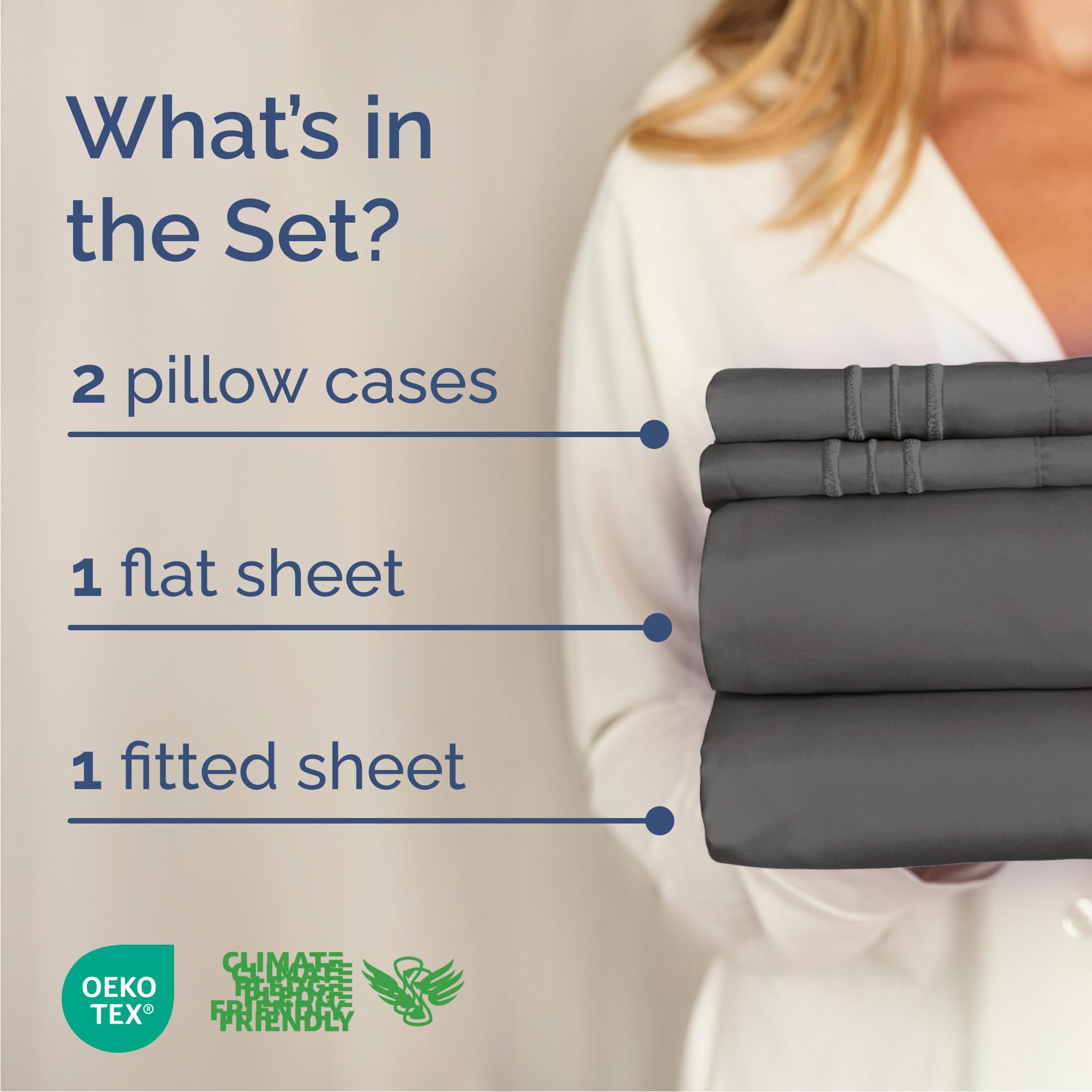 CGK Unlimited gros plan du tissu en microfibre brossée, douceur optimale
