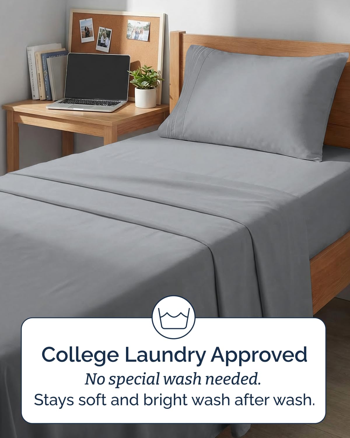 CGK Unlimited drap à l'échelle d'un matelas Twin XL, ajuste jusqu'à 16 pouces