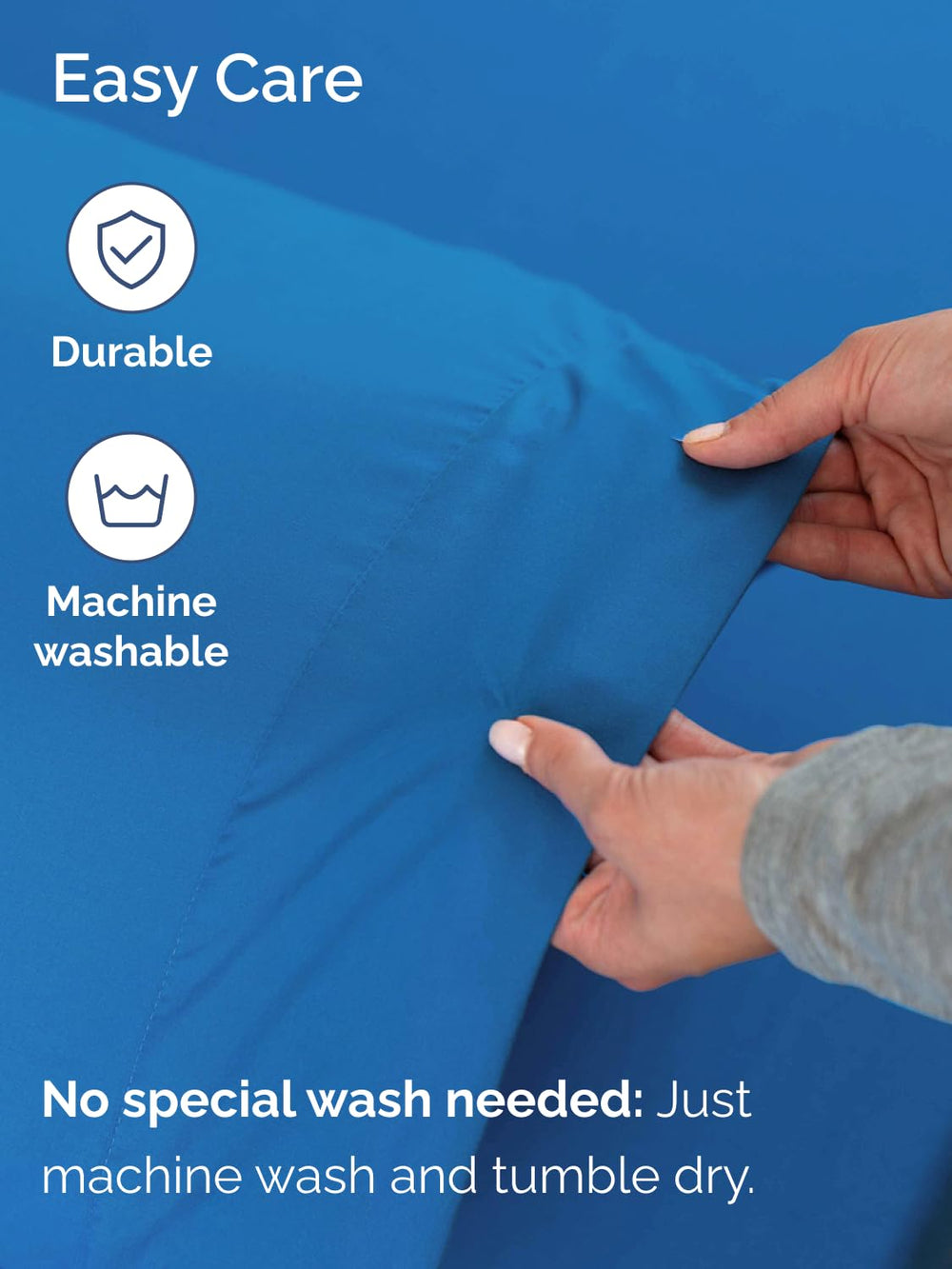 CGK Unlimited détail de l'élastique renforcé montrant fixation uniforme autour du matelas