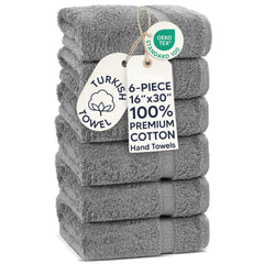 Chakir Turkish Linens ensemble frontal gris, look hôtelier et durable