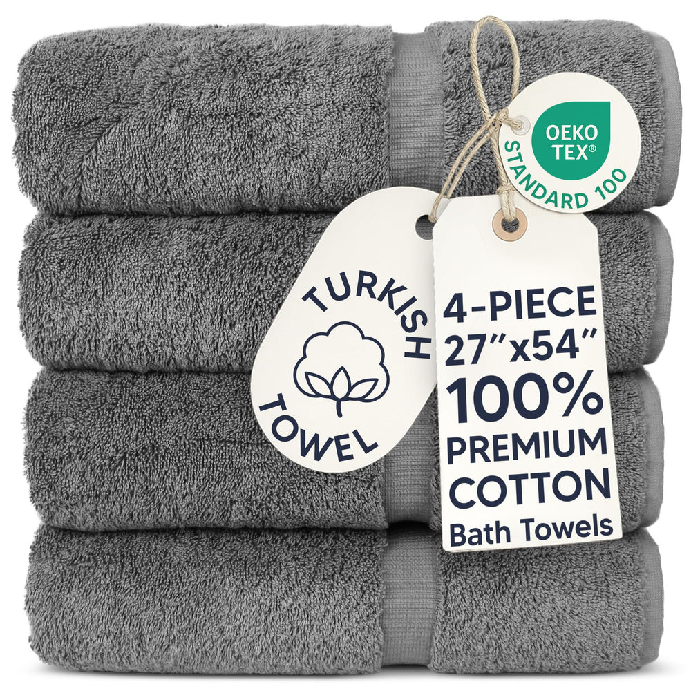 Chakir Turkish Linens face serviette gris montrant douceur et luxe