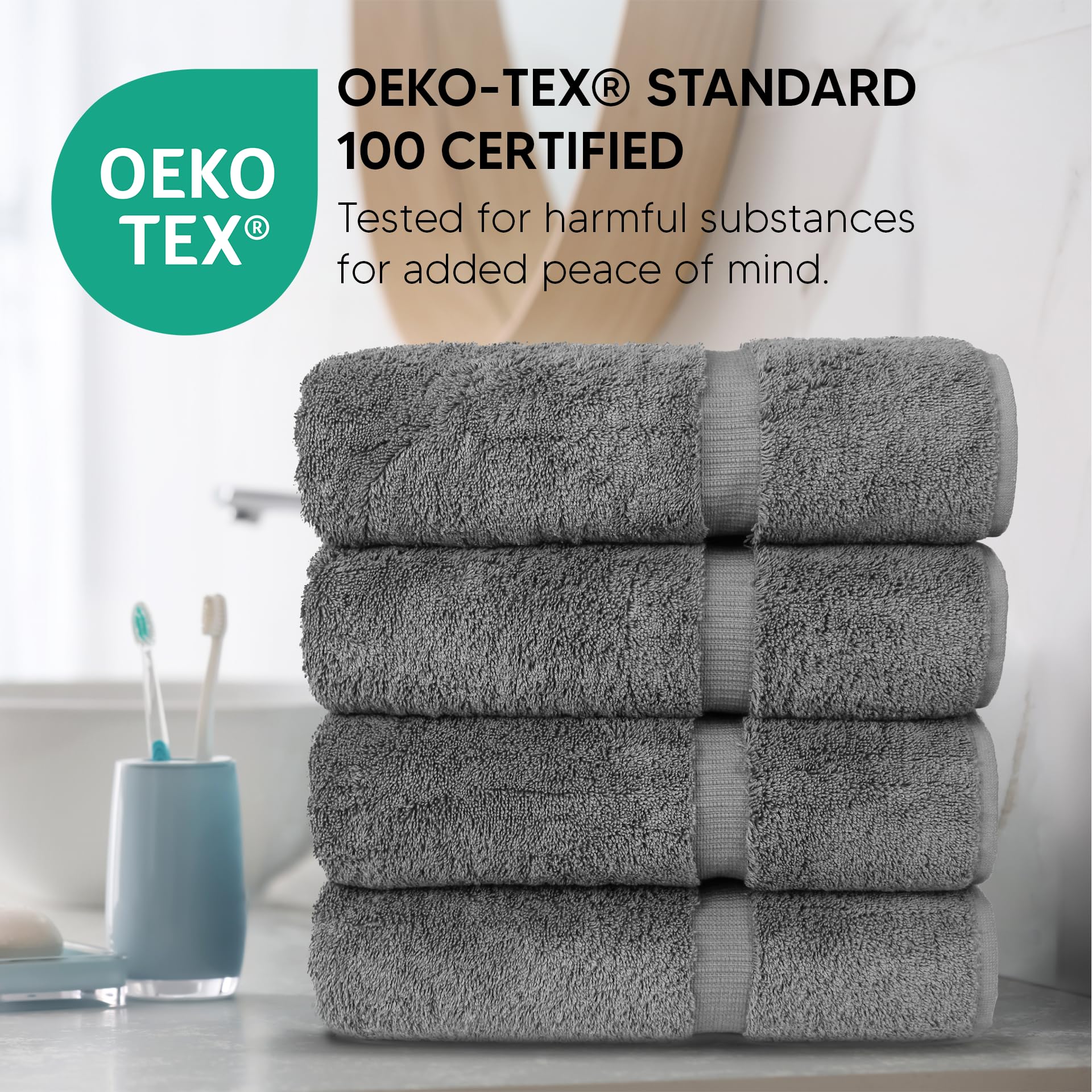 Chakir Turkish Linens serviette pliée en pile organisation pratique