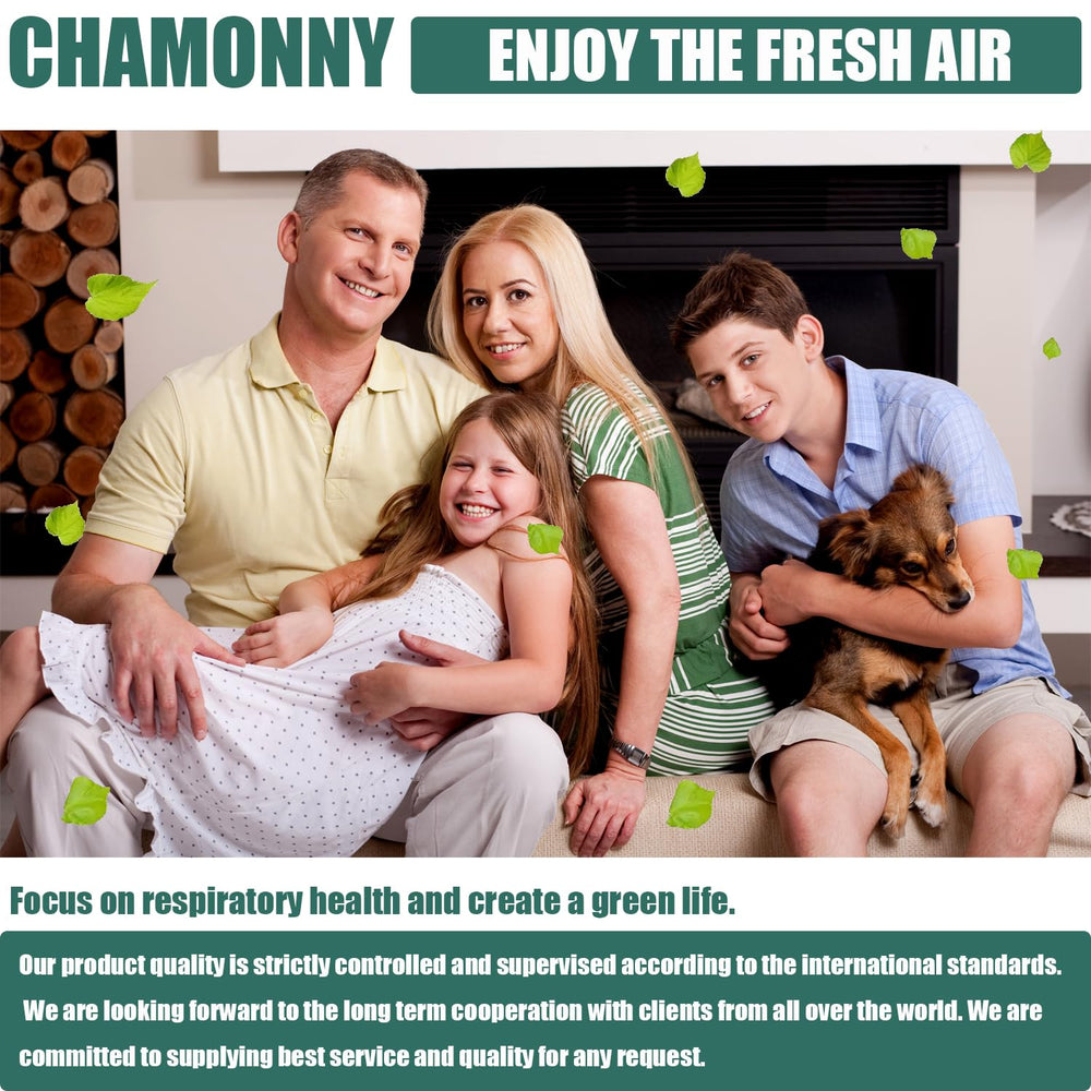 CHAMONNY intérieur sain avec purificateur illustrant air plus frais
