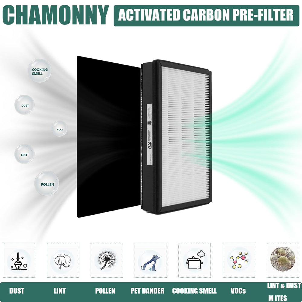 CHAMONNY main installant filtre A2 pour remplacement simple et rapide