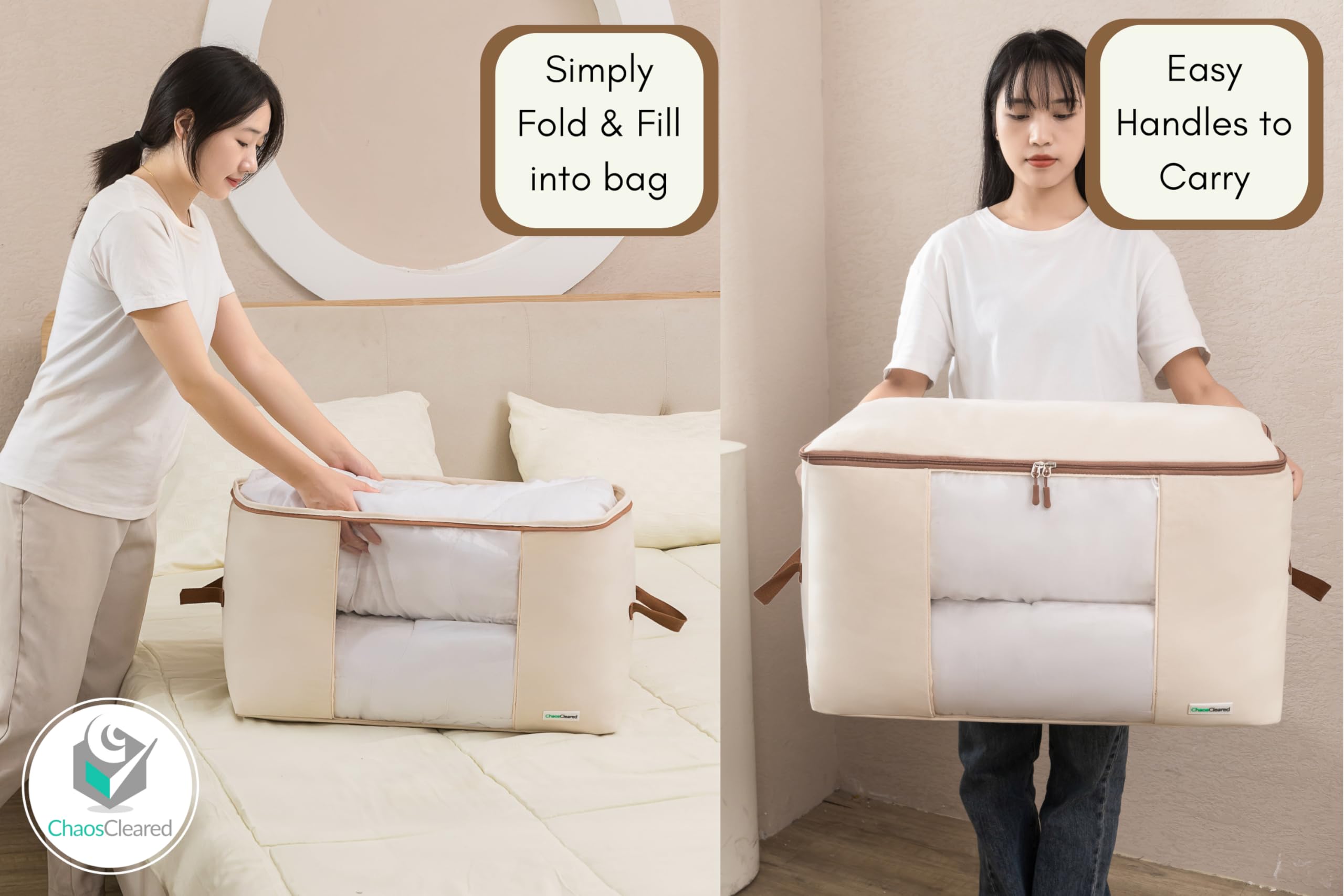 Fenêtre transparente Chaos Cleared révélant le contenu pour repérage rapide